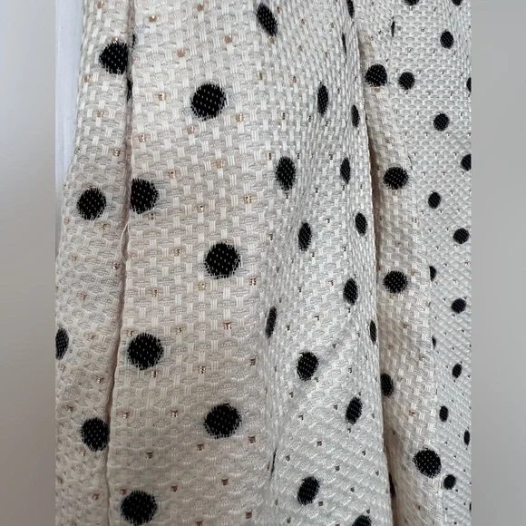 Harper Rose 🌹Golden Metallic Polka Dot Fit & Flare Sleeveless Dress w/Pockets - Picture 5 of 8